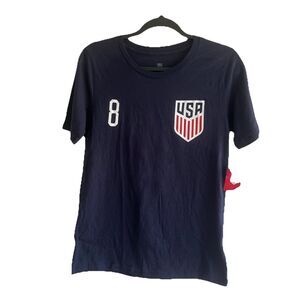 USMNT Weston McKennie #8 Navy T-Shirt New With Tags Youth Large